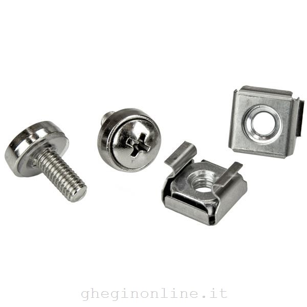Viti rack Startech.Com CABSCREWM52 Confezione da 100 viti di fissaggio