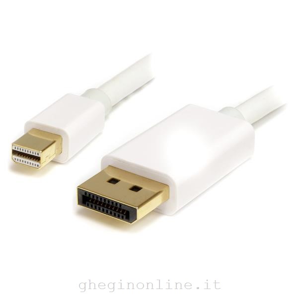 StarTech.com Cavo adattatore Mini DisplayPort 1.2 a DisplayPort 4k bianco da 1 m - M/M