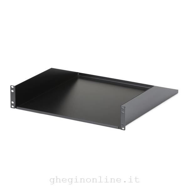 StarTech.com Scaffale cantilever per montaggio a rack 2U - Robusto ripiano per armadio server rack fisso - 56 kg
