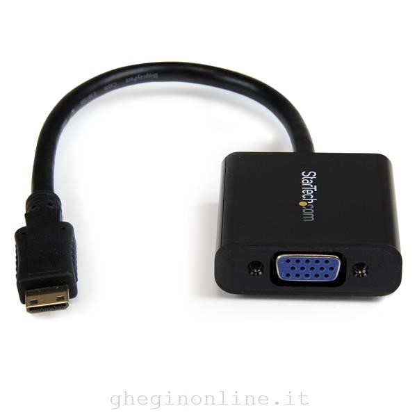 StarTech.com Adattatore convertitore Mini HDMI a VGA per fotocamere/videocamere digitali - 1920x1080