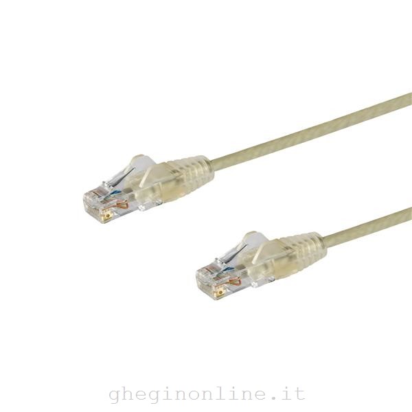 StarTech.com Cavo di Rete Ethernet Snagless CAT6 da 1m - Cavo Patch antigroviglio slim RJ45 - Grigio