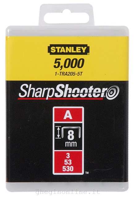 Set punti graffatrice Stanley 1TRA206T