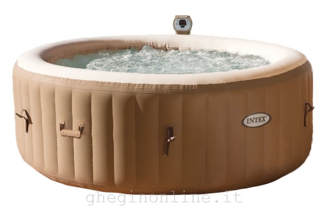 28404 Intex PureSpa, 795 L, 4 persona(e), Rotondo, Massaggio con bolle, PVC, Beige, Cachi
