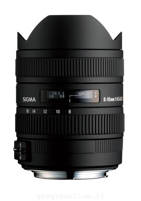 Sigma 8-16mm F4.5-5.6 DC HSM Nero