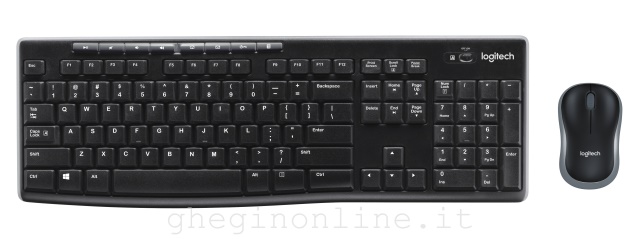 Logitech Wireless Combo MK270 tastiera USB QWERTZ Tedesco Nero
