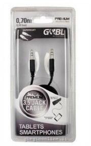 G & BL Cavetto 7201 Jack 3,5 Black 0,7mt G&BL PLJJB07. Lunghezza cavo: 0,7 m, Connettore 1: 3