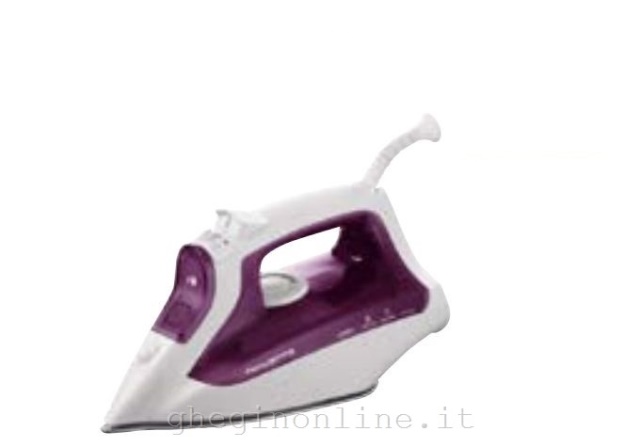 Rowenta DW1120, Ferro da stiro a secco e a vapore, Acciaio inossidabile, 110 g/min, Porpora, Bianco, 30 g/min, 0,25 L