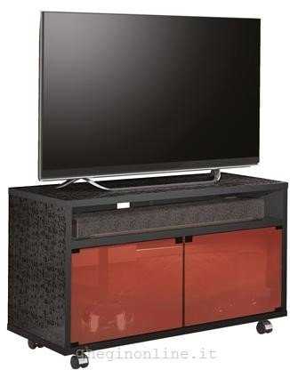 Mobile Video Standard MUNARI Mobile porta TV MT110 Nero Mobili in  finitura esterna opaca/lucida