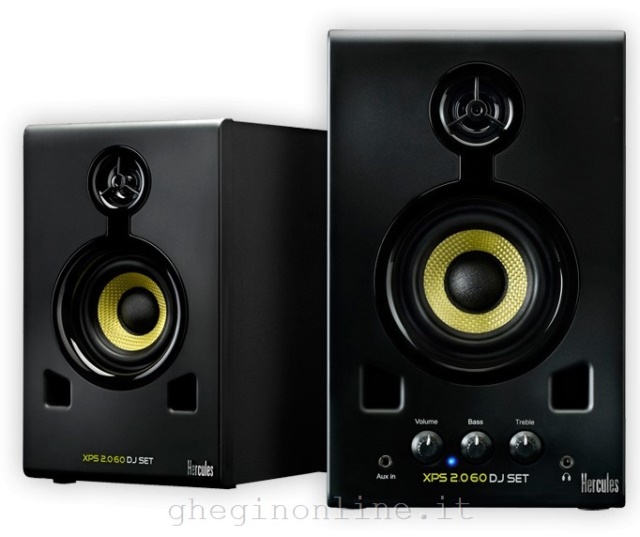 Hercules XPS 2.0 60 DJ Set 2-vie Nero Cablato 30 W