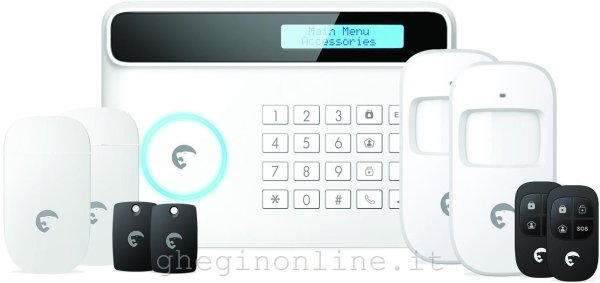 Kit  eTiger S4-Combo Kit Allarme eTiger S4-C. Proteggere la propria casa quando sei lontano non è mai stato così facile con il sistema di allarme senza fili
