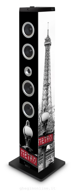 Bigben Interactive TW7METRO set audio da casa Home audio tower system 120 W Nero, Bianco