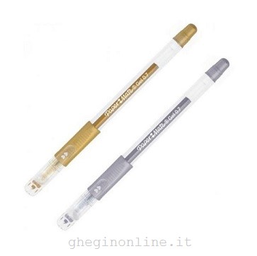 S0916420 Papermate 300, Penna in gel con cappuccio, Oro, Argento, Oro, Argento, Ambidestro, Medio, 1 mm