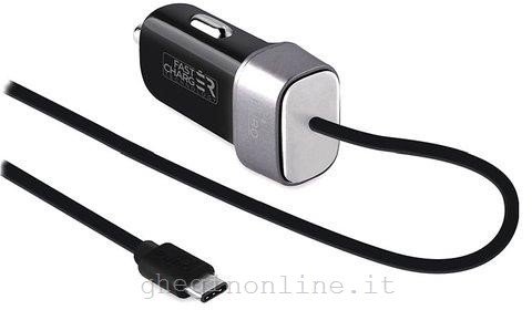 PURO USB-C Mini Car Charger Cavo Accend. 12v FCMCHTYPECCBLK TYPE C