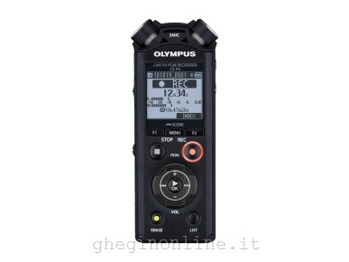 Olympus LS-P4 Memoria interna e scheda di memoria Nero