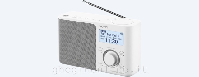 Radio Sony XDRS61DW EU8 Dab+ Bianco