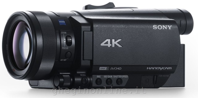 Sony FDR-AX700 Videocamera palmare 14,2 MP CMOS 4K Ultra HD Nero