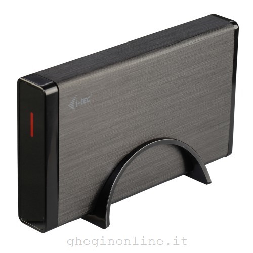 i-tec MYSAFE35U401 contenitore di unità di archiviazione Box esterno HDD Nero, Metallico 3.5