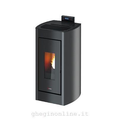 Cadel Kriss 3 stufa Libera installazione Elettrico, Pellet Antracite, Nero