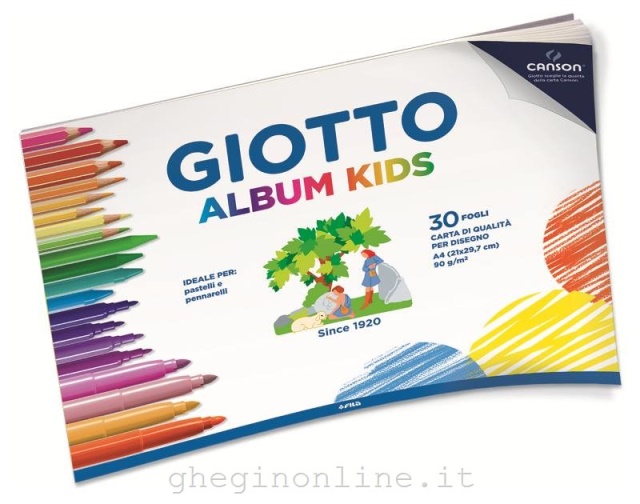 580200 FILA Carta Bianca A Grana ﬁne Formato A4 Da 90G/M Ideale Per: Matite Colorate Pennarelli Gessetti E Tutte Le Tecniche A Secco