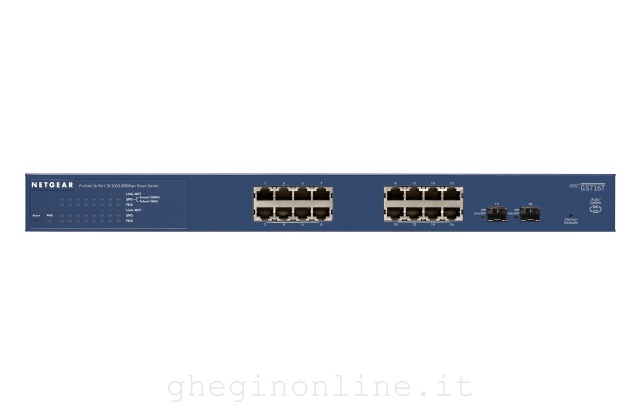 Netgear GS716T Gestito Gigabit Ethernet (10/100/1000) Nero