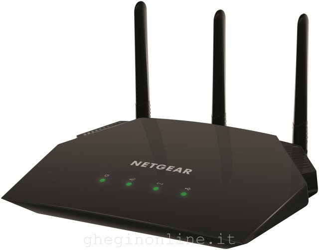 NETGEAR AC2000 router wireless Gigabit Ethernet Dual-band (2.4 GHz/5 GHz) 4G Nero