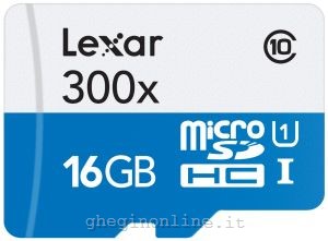 Lexar 16GB microSDHC UHS-I memoria flash Classe 10