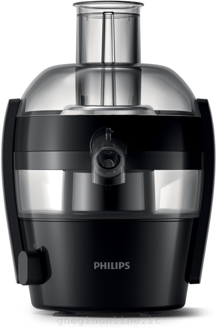 HR1832/03 Philips Viva Collection Centrifuga da 400 W, 1,5 l, QuickClean e sistema antigoccia, Estrattore di succo, Nero, 1 L, 0,5 L, 5,5 cm, 0,8 m