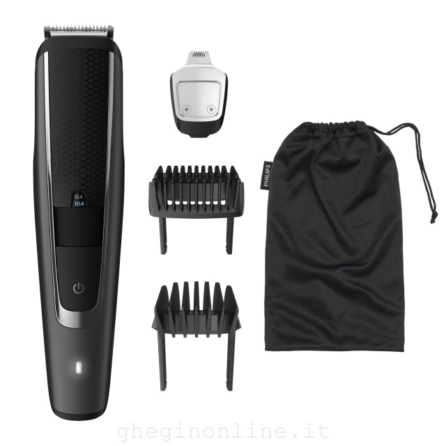 Philips BEARDTRIMMER Series 5000 Rifinitore per barba con impostazioni di precisione da 0,2 mm