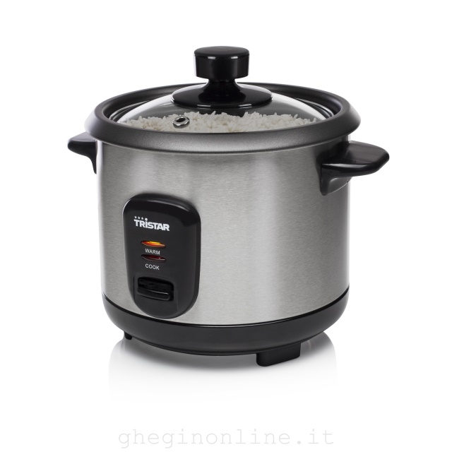 Tristar RK-6140 Cuociriso + Sushi set GRATUITO, Nero, Acciaio inossidabile, 0,6 L, 300 W, 220 - 240 V, 50 - 60 Hz, Sushi kit