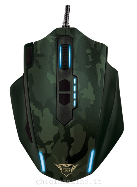 Trust GXT 155C mouse Mano destra USB tipo A