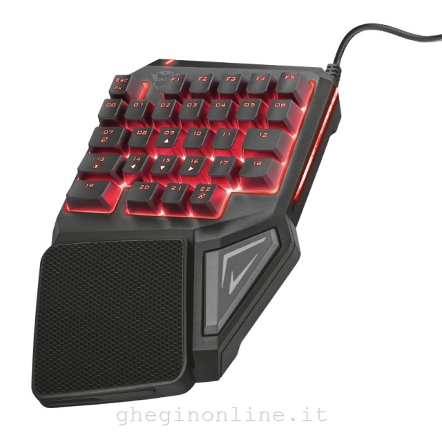 Trust GXT 888 Assa tastiera USB Nero