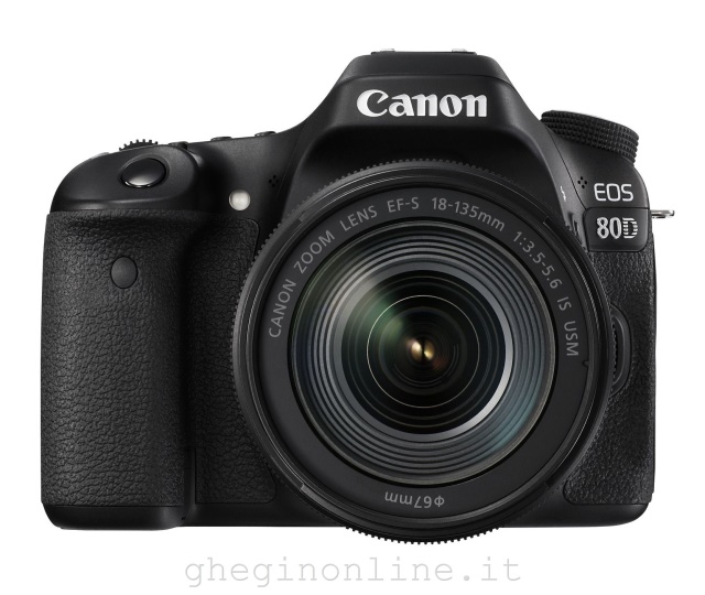 Canon EOS 80D + EF-S 18-135 IS USM Kit fotocamere SLR 24,2 MP CMOS 6000 x 4000 Pixel Nero