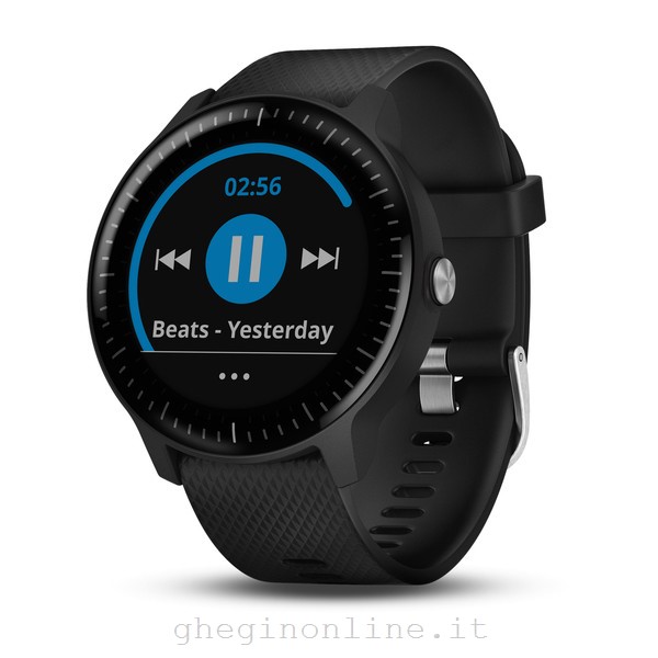 010-01985-02 Garmin vívoactive 3 Music, Nero, Polimero, Resistente agli spruzzi, Resistente all’acqua, Silicone, Vetro, 50 m