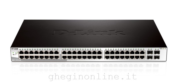 D-Link DGS-1210-52 switch di rete Gestito L2 Gigabit Ethernet (10/100/1000) 1U Nero