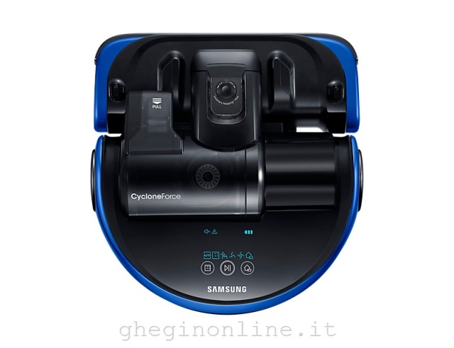 VR20K9000UB/ET Samsung VR20K9000UB, Senza sacchetto, Nero, Blu, Forma a D, LED, 0,7 L, 76 dB