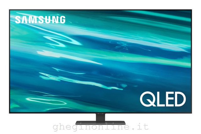 Samsung Series 8 TV QLED 4K 55” QE55Q80A Smart TV Wi-Fi Carbon Silver 2021