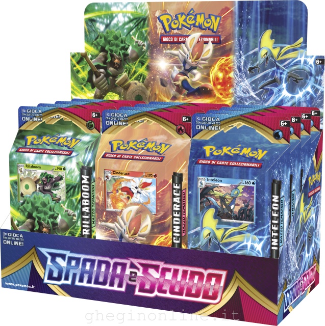 Game Vision Pokemon: Spada e Scudo Display 12 Mazzi Tematici
