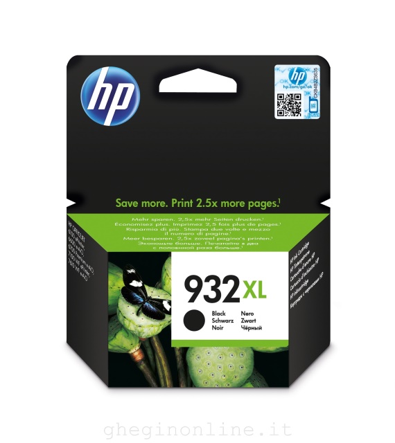 HP Cartuccia originale inchiostro nero ad alta capacità 932XL