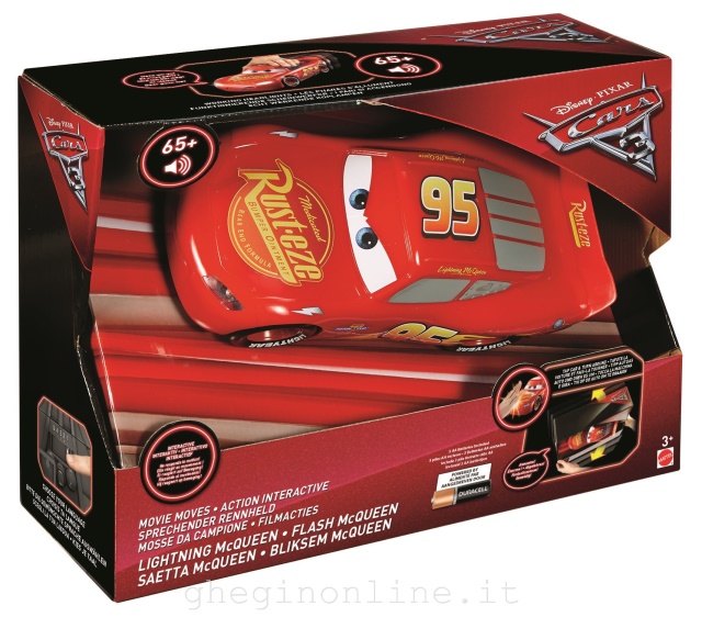 Mattel Disney Cars 3 Saetta McQueen ReAction Interattiva