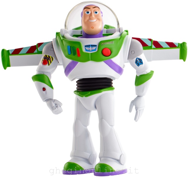 Disney Toy Story 4 Pixar Buzz Lightyear Missione Speciale da 18 cm, Tecnologico, Personaggio Parlante, Ali Che Si Aprono, Giocattolo per Bambini di 3+ Anni, GGH44