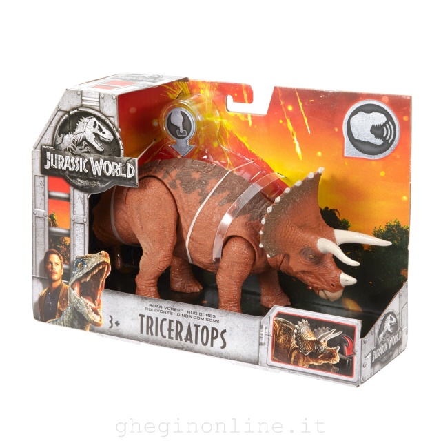 Mattel Jurassic World Dinosauri Ruggi-sauri con suoni, Assortimento, FMM23, Personaggio d'azione giocattolo, Bambini, Film e serie TV