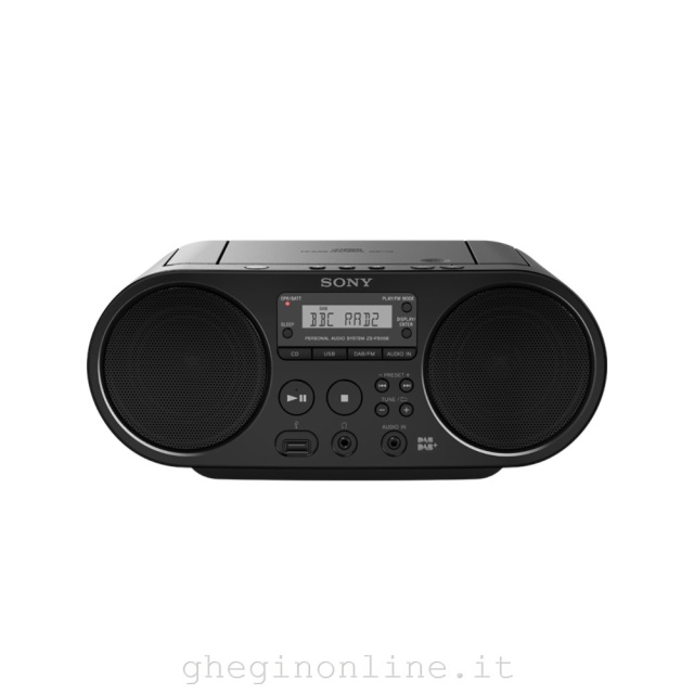 SONY hifi ZSPS55B    RADIOREGISTRATORE DAB C/CD MP3 USB NERO