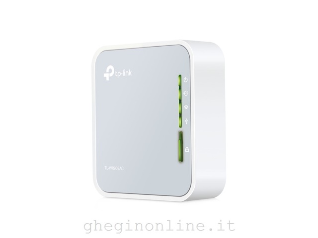 TP-LINK TL-WR902AC router wireless Fast Ethernet Dual-band (2.4 GHz/5 GHz) 3G 4G Bianco