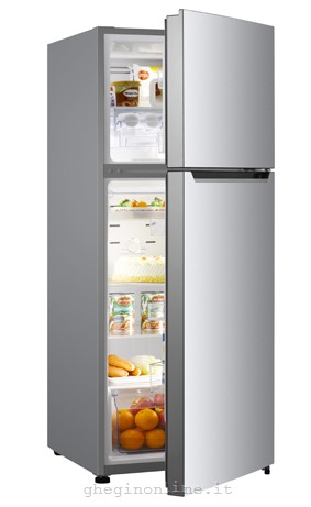 Hisense RT417N4DC1 frigorifero con congelatore Libera installazione 321 L Acciaio inossidabile