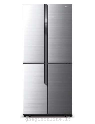 Hisense RQ562N4AC1 frigorifero side-by-side Libera installazione 432 L Acciaio inossidabile