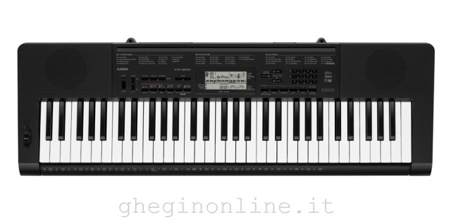 Casio CTK-3200 tastiera MIDI 61 chiavi USB Nero, Bianco