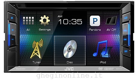 JVC KW-V11 Ricevitore multimediale per auto Nero
