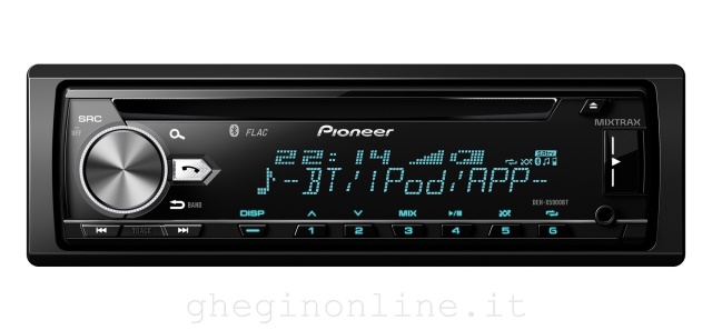 Pioneer DEH-X5900BT Ricevitore multimediale per auto Nero, Argento Bluetooth