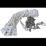 FORNITURE NAUTICHE ITALIANE - CIMA Ø10X50+CATENA Ø6X2+2 GRILLI Ø8