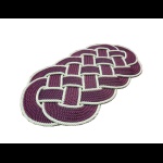 CAVALIERI - TAPPETO BORDEAUX-CANAPA 600X330